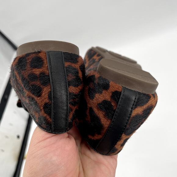 GENTLE SOULS by Kenneth Cole Eugene Ribbon Bow Leopard Loafers // 7 - Picture 8 of 9